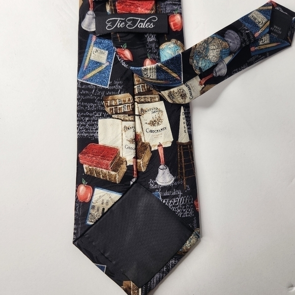 TIE Tales Teacher Geography Map Print 100% Silk Tie - Picture 6 of 8